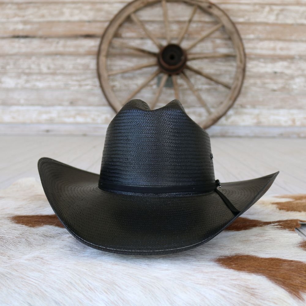 Stetson Coal Mine Black Straw Cowboy Hat