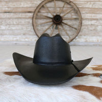 Stetson Coal Mine Black Straw Cowboy Hat