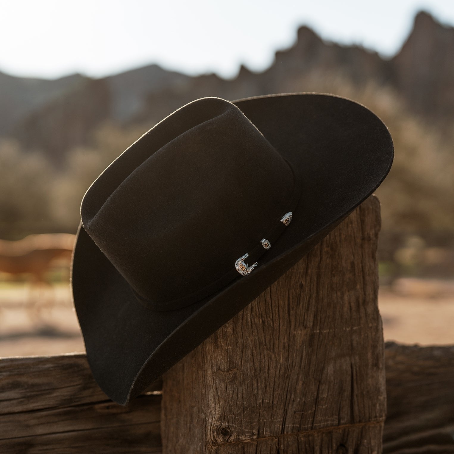 Stetson 4X Black Wool Cowboy Hat - Brenham – Willow Lane Hat Co.