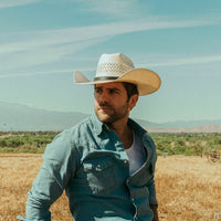 Western Black Leather Hat Band - Cash