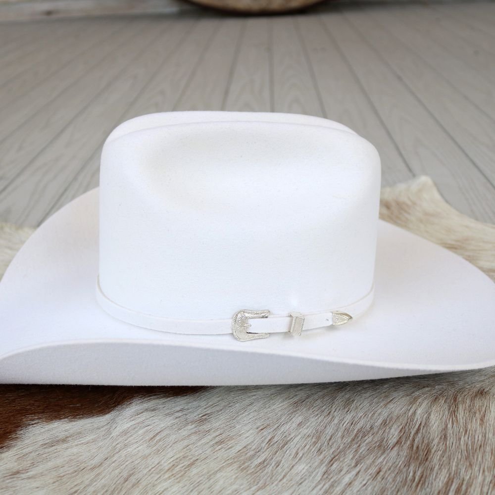 Resistol White Felt 4X Cowboy Hat - Pageant
