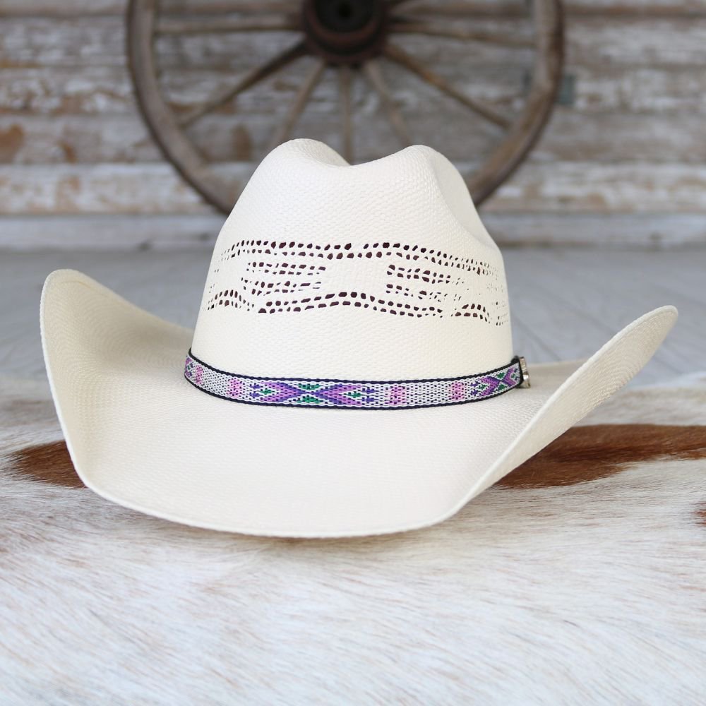 Justin Kids Ivory Straw Cowboy Hat - Wilder Jr.