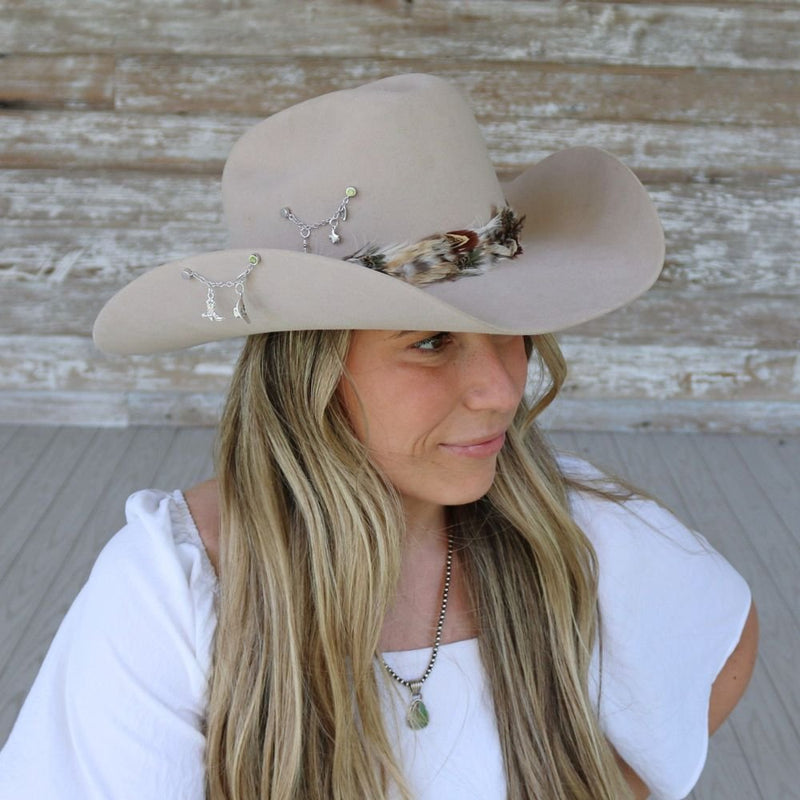 Sterling Silver Hat Charm Chain – Customizable Hat Jewelry  display picture 3