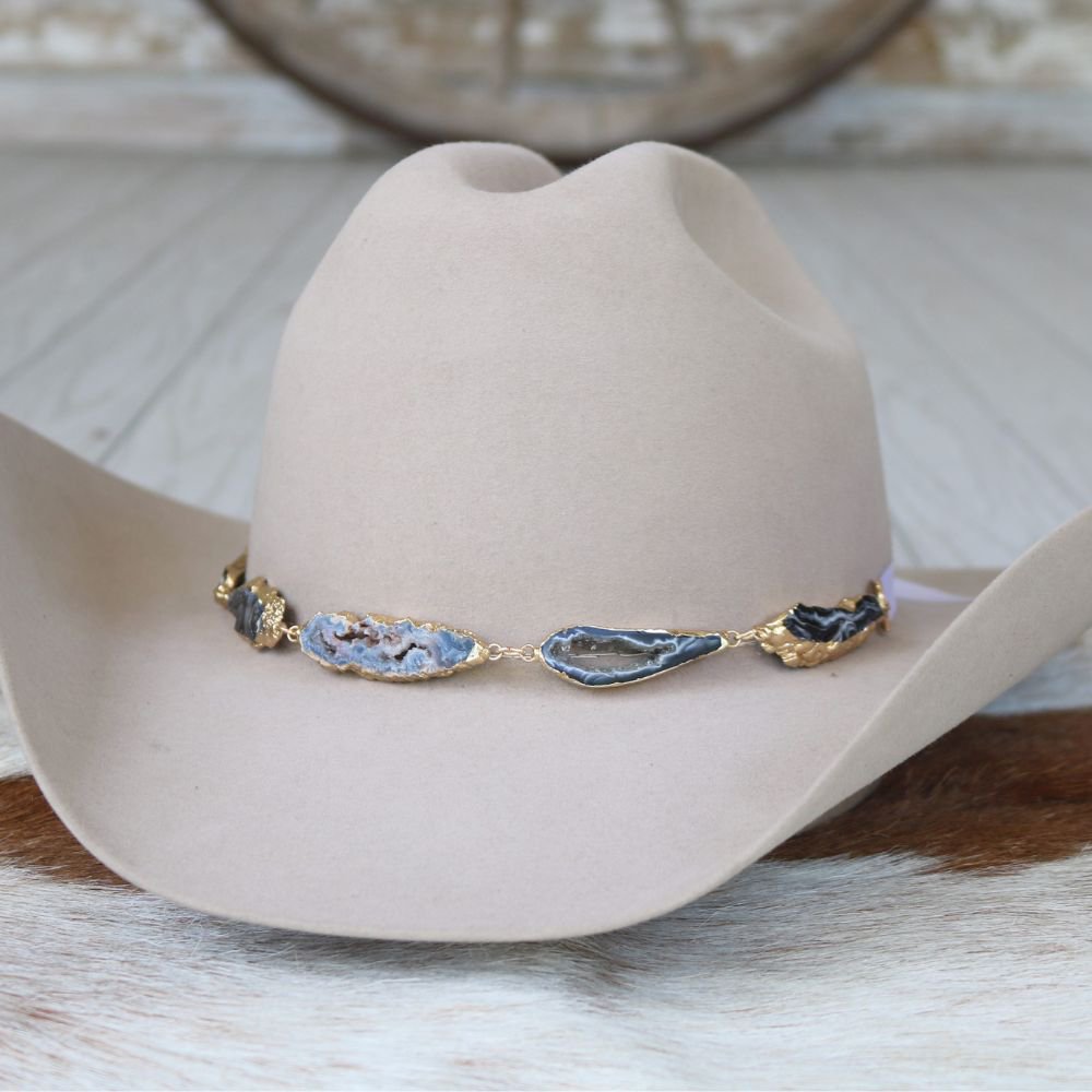 Geode Slice Black Hat Band – Reece