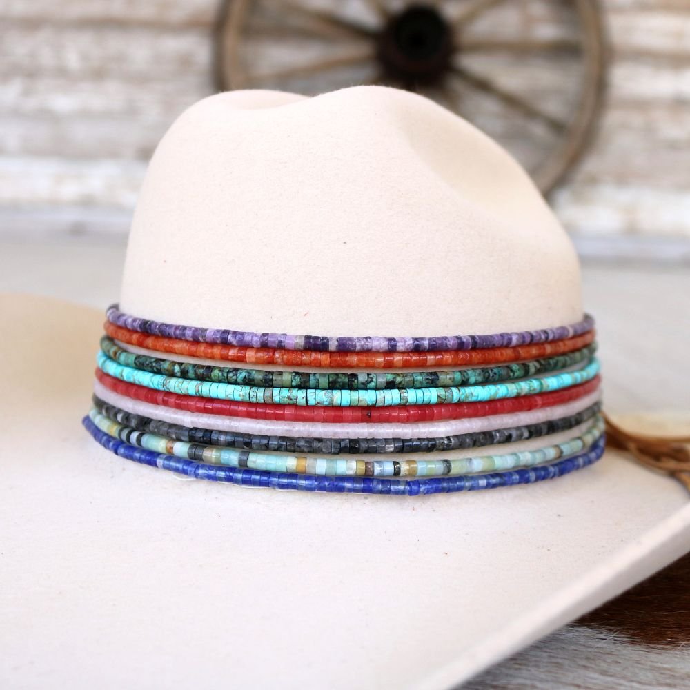 White Jade Stone Hat Band
