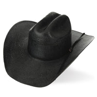 Justin Straw Cowboy Hat - 20X Cutter Black