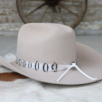 White Feather Hat Band - Luna