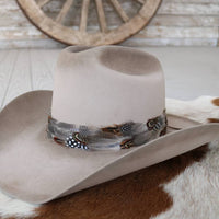 Western Feather Hat band - Spotted Eagle II