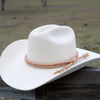 Tan Braided Leather Hat Band