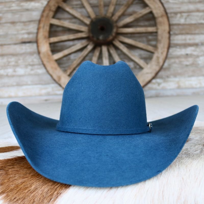 Serratelli Blue Wool Cowboy Hat Willow Lane Hat Co