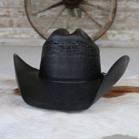 Justin 20X Cutter Black Bangora Straw Cowboy Hat