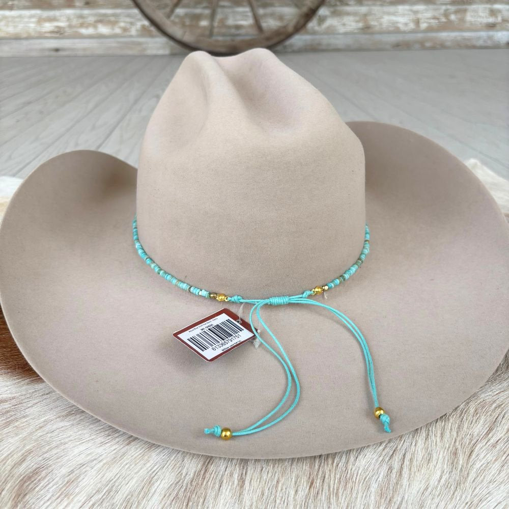 Aqua Blue Shell Hat Band - Remy
