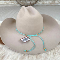 Aqua Blue Shell Hat Band - Remy
