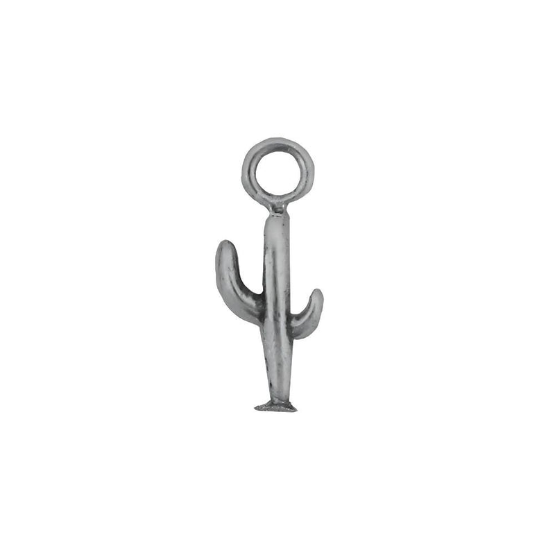 Mini Saguaro Cactus Charm Sterling Silver