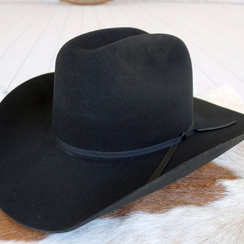 Stetson 3X Black Wool Cowboy Hat - Cattleman