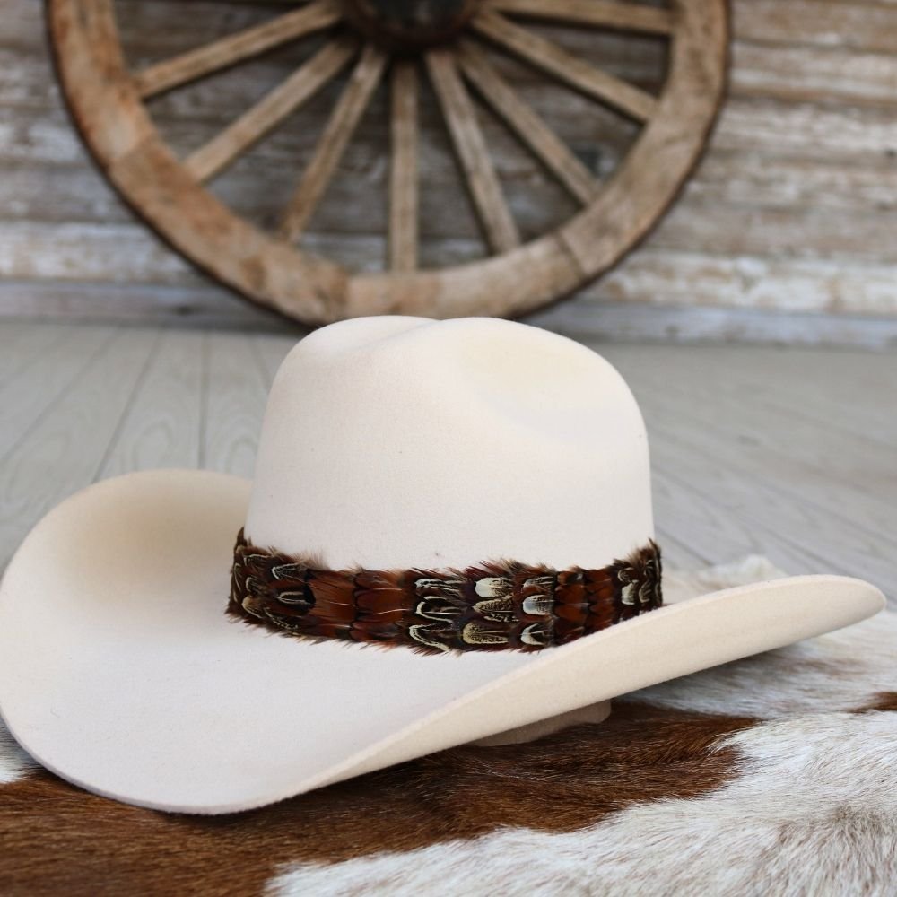 Western Feather Hat Band - Starling