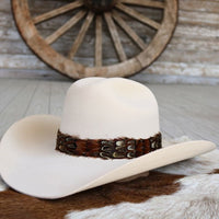 Western Feather Hat Band - Starling
