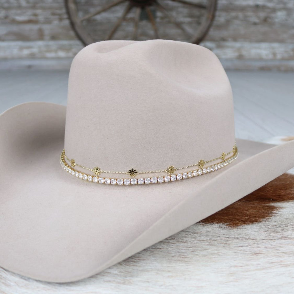 14K Gold Plated Daisy Chain Hat Band