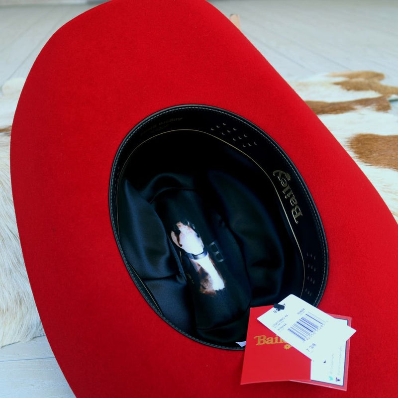 Bailey 4X Red Fur Felt Cowboy Hat