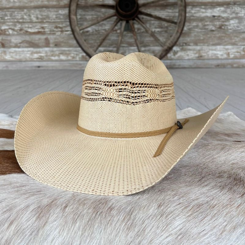 Serratelli Bangora Straw Cowboy Hat – Tan