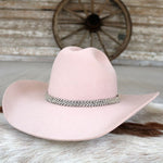 Silver Rhinestone Bling Hat Band - Harlow