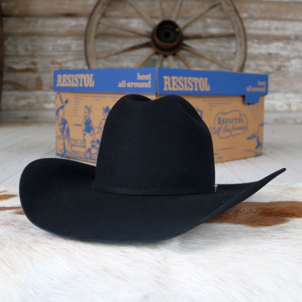 Resistol Five Star 5X Black Wool Cowboy Hat