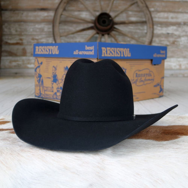 Resistol Five Star 5X Black Wool Cowboy Hat