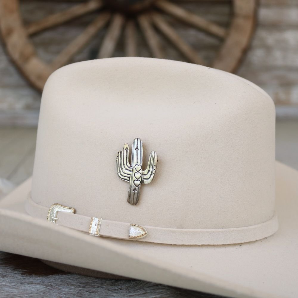 Peyote Bird Sterling Silver Cactus Pin