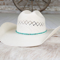 Turquoise Shell Hat Band - Willa