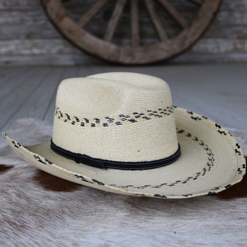 Atwood Baby Boy's Black Palm Leaf Hat