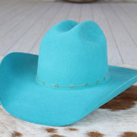 14K Gold Plated Diamond Chain Hat Band