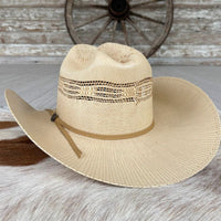 Serratelli Bangora Straw Cowboy Hat – Tan
