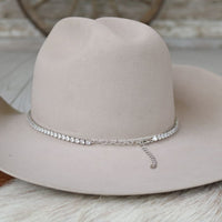 Tennis Chain Rhinestone Hat Band - The Jolene