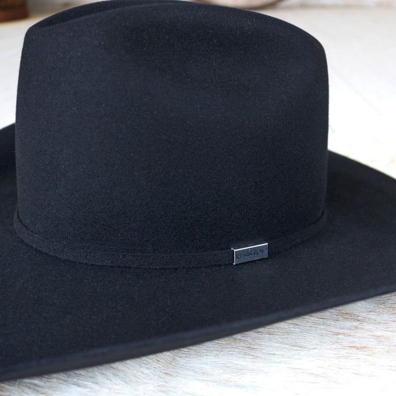 Resistol Five Star 5X Black Wool Cowboy Hat
