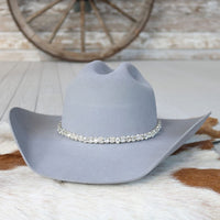 Silver Rhinestone Bling Hat Band - The Kate