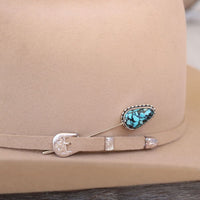 Blue Matrix Hat Pin