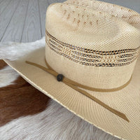 Serratelli Bangora Straw Cowboy Hat – Tan