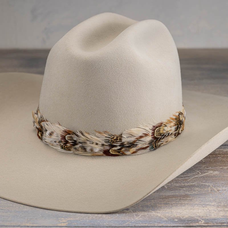 Western Feather Hat Band - Willow