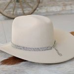 Silver Rhinestone Bling Hat Band - Harlow