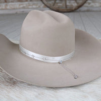 Silver Horseshoe Chain Hat Band