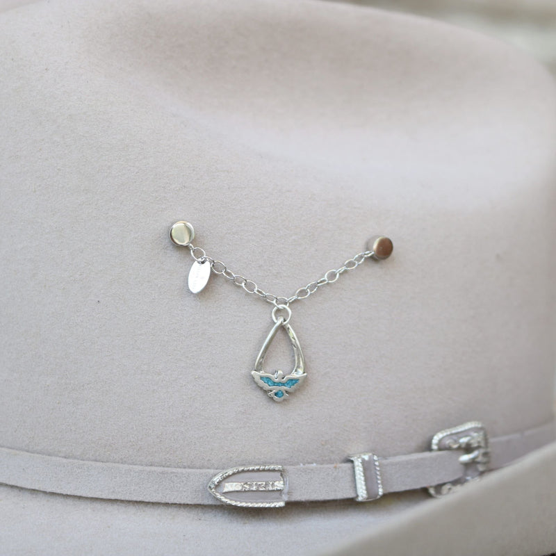 Eagle with Inlay Sterling Silver