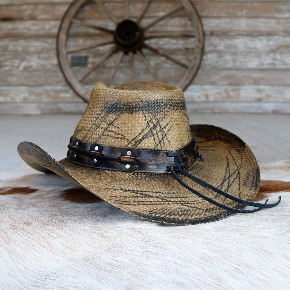 Stampede Men's Distressed Cowboy Hat - The Slashed