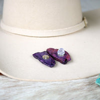 Purple Stone Hat Pin