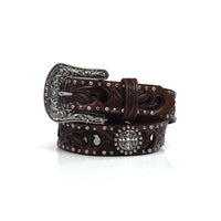 ARIAT Women's Scroll Cutout Concho Nail Belt