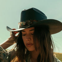 Chunky Natural Stone Hat Band - Flint
