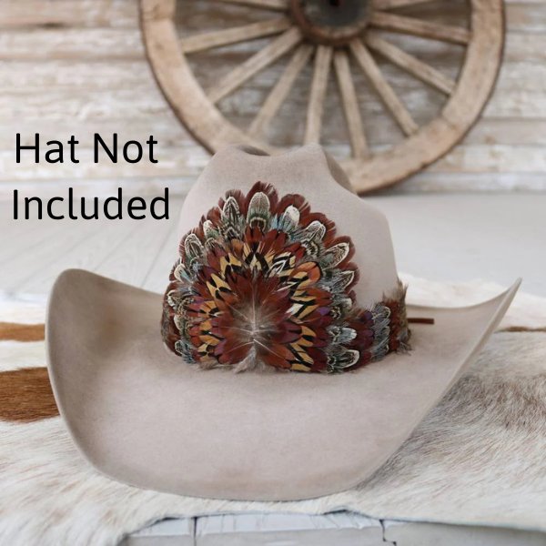 Western Feather Hat Band - Rowan