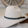 Horsehair Braided Single Tassel Blue Hat Band - Colt