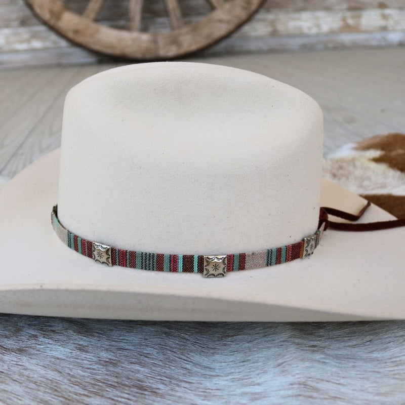 Western Woven Colorful Hat Band - Sunset Skies