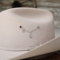 Sterling silver charm necklace with Texas pendant and small round chain ends