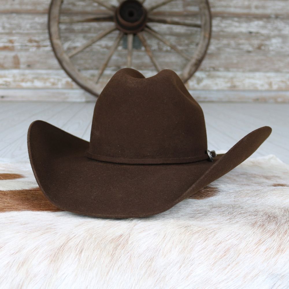 Serratelli Chocolate Bison Blend Cowboy Hat